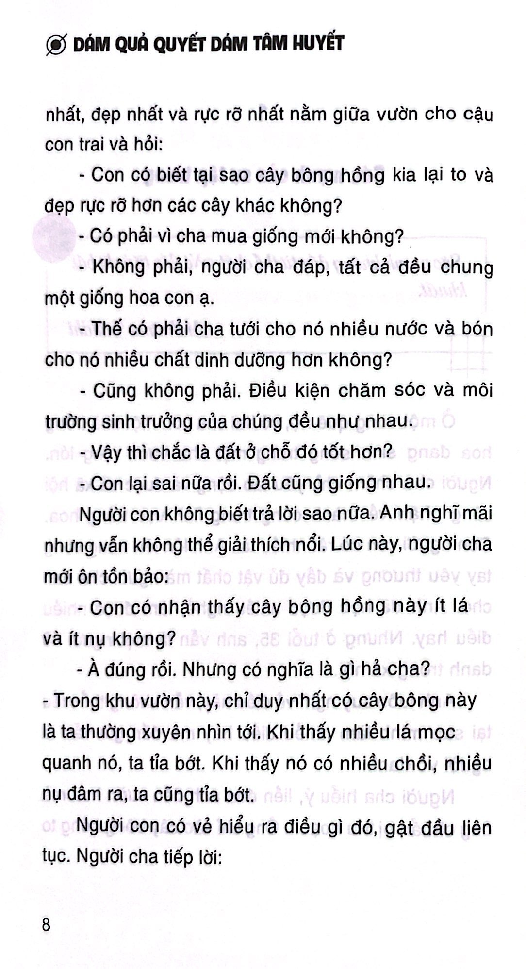 dám quả quyết dám tâm huyết