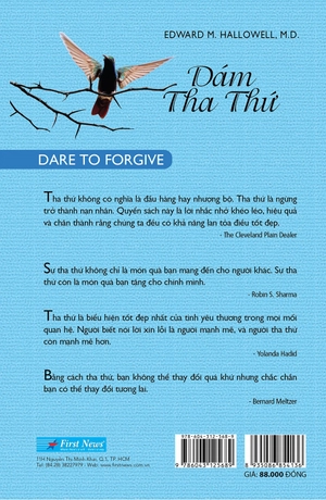 dám tha thứ - dare to forgive (tái bản 2021)