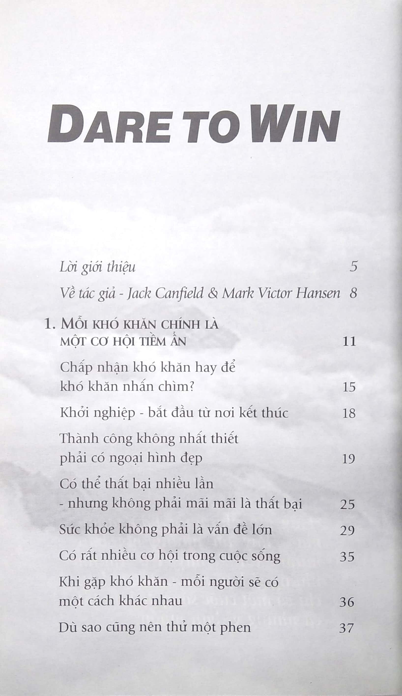 dám thành công - dare to win!