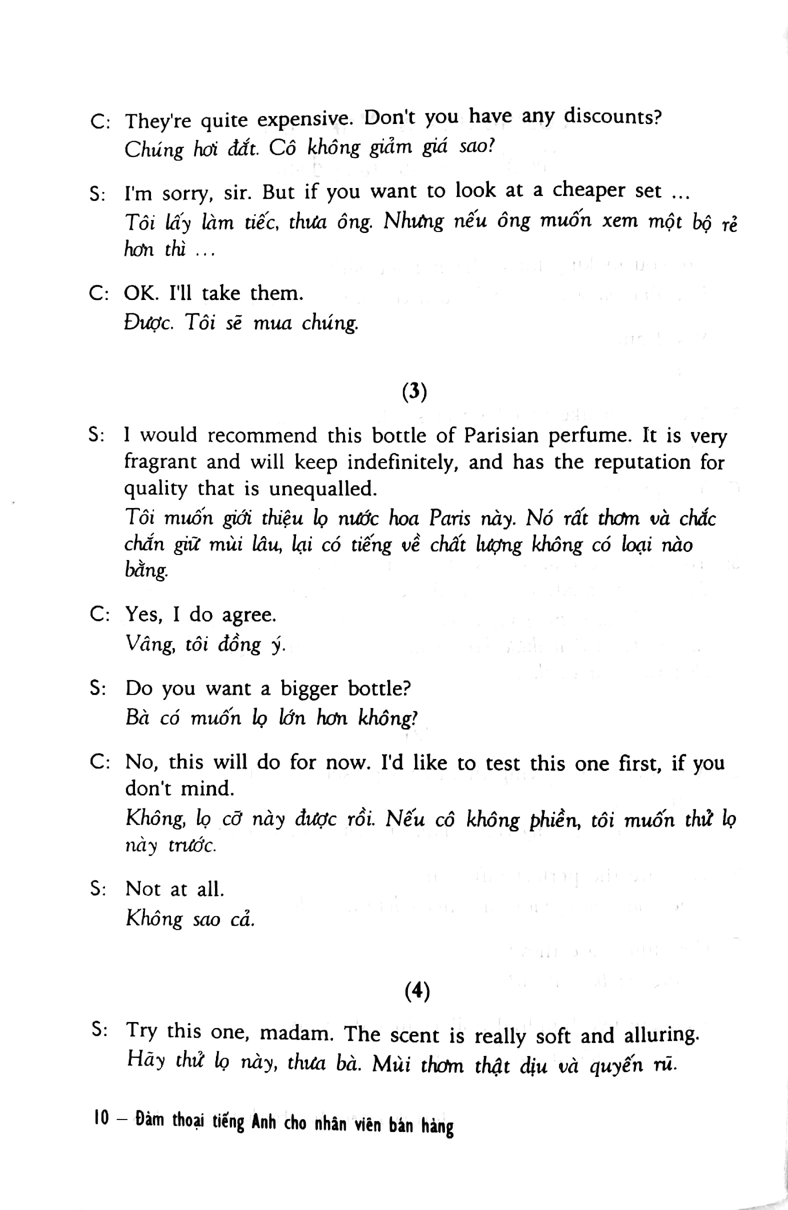 đàm thoại tiếng anh cho nhân viên bán hàng - kèm cd