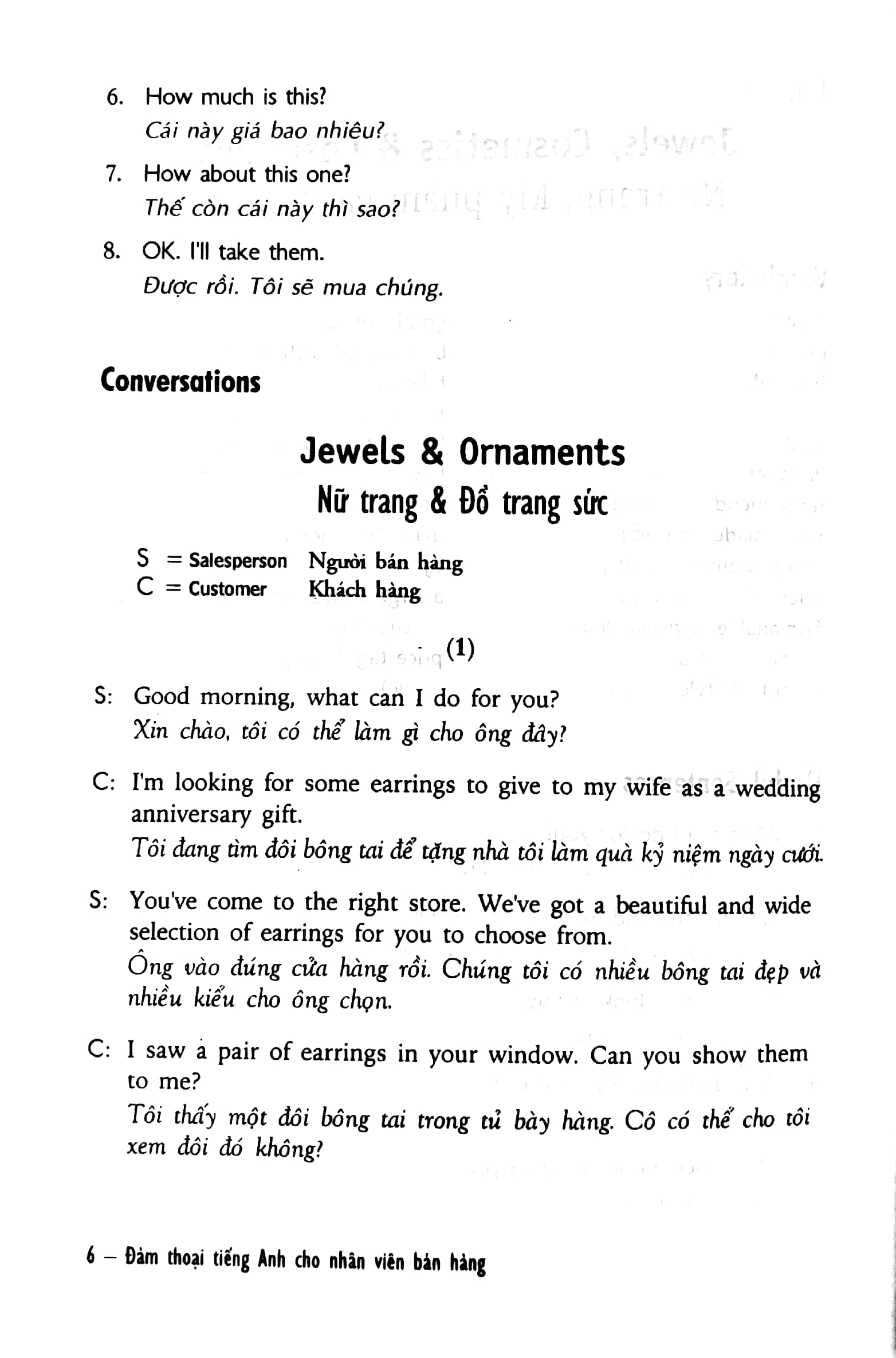 đàm thoại tiếng anh cho nhân viên bán hàng - kèm cd