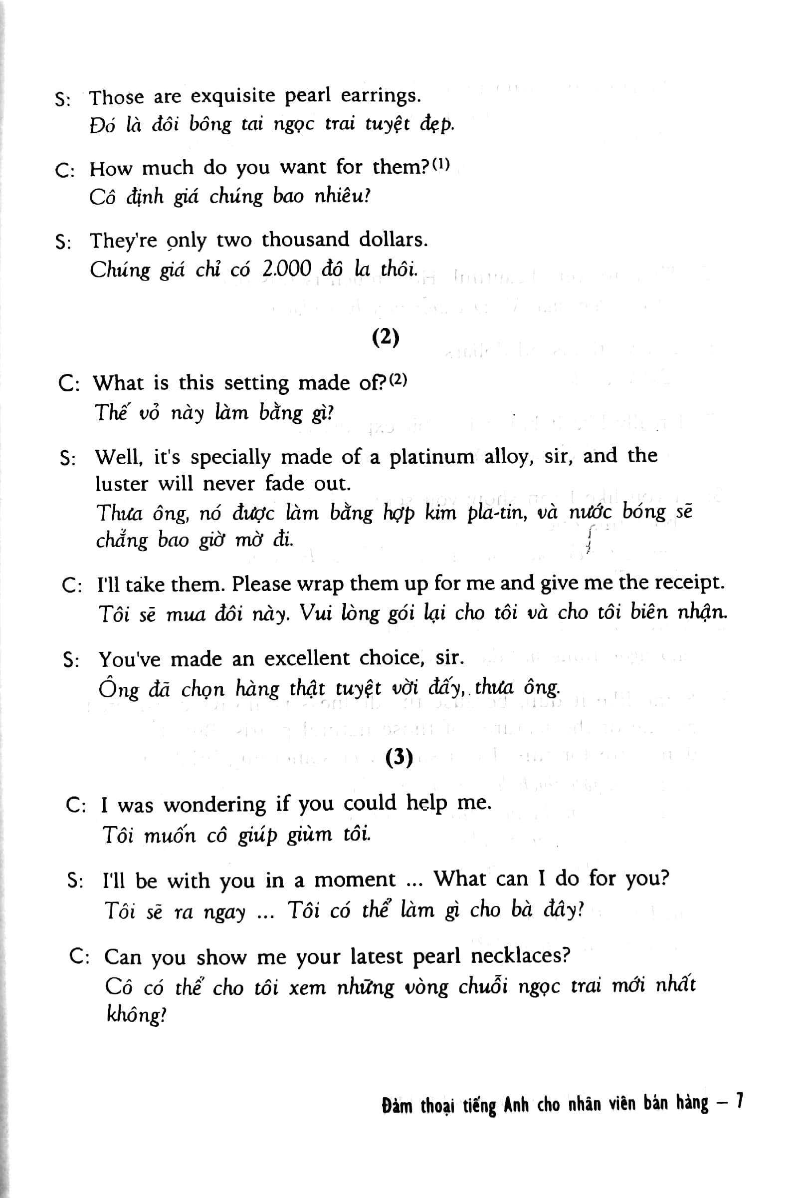 đàm thoại tiếng anh cho nhân viên bán hàng - kèm cd