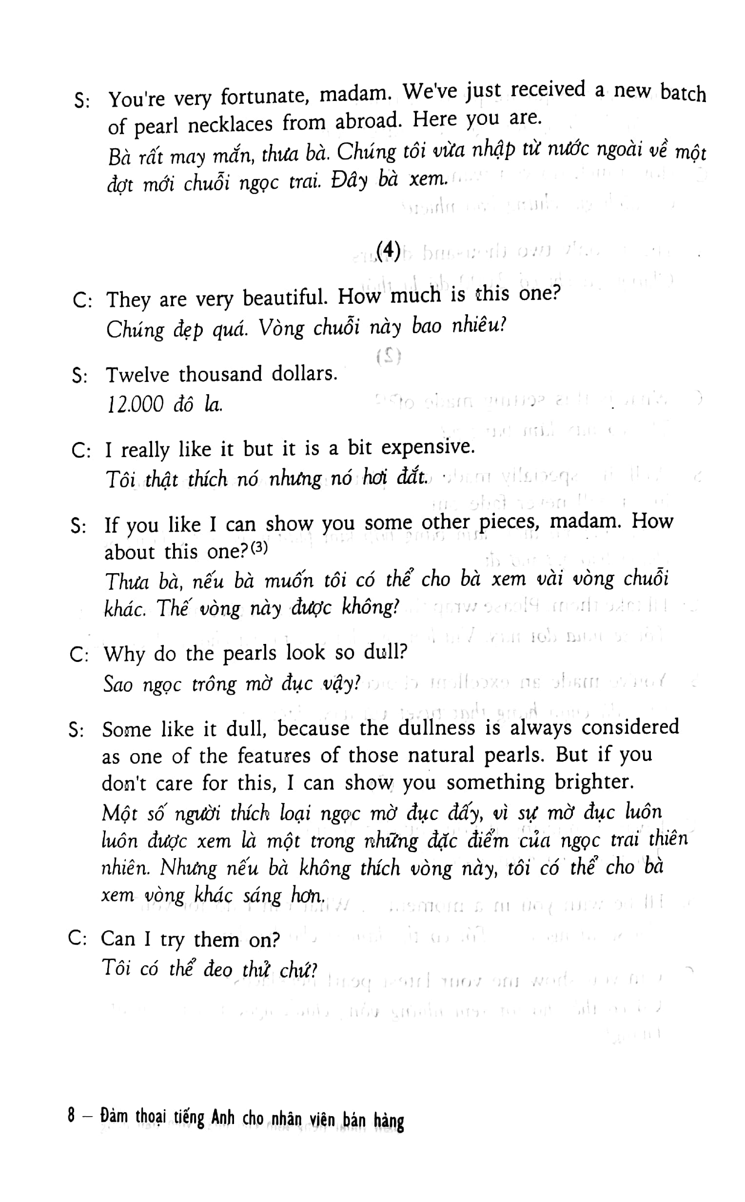 đàm thoại tiếng anh cho nhân viên bán hàng - kèm cd