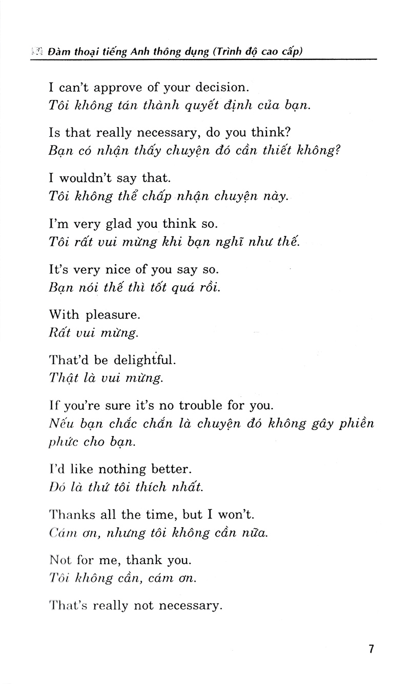 đàm thoại tiếng anh thông dụng (trình độ cao cấp)