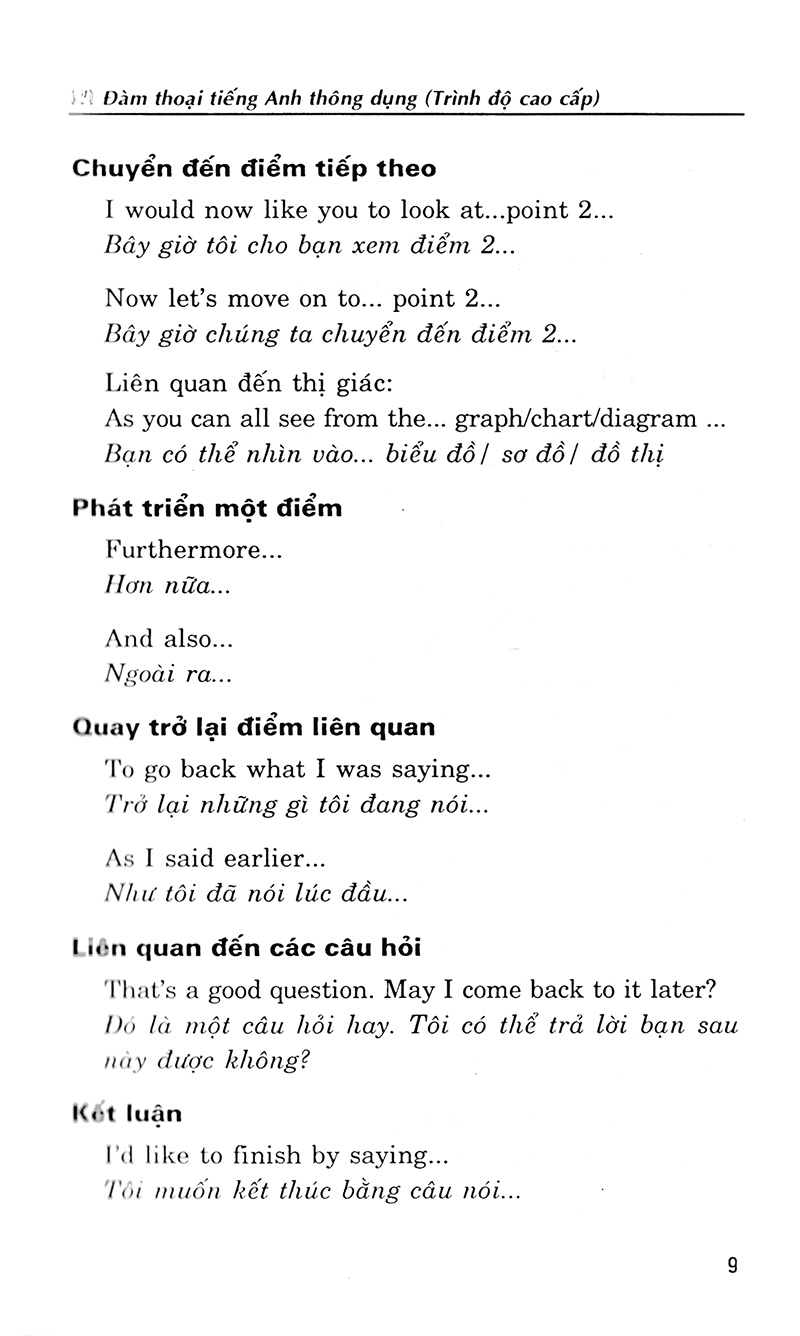 đàm thoại tiếng anh thông dụng (trình độ cao cấp)