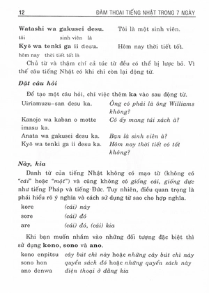 đàm thoại tiếng nhật trong 7 ngày - dễ dàng và nhanh chóng (kèm cd)