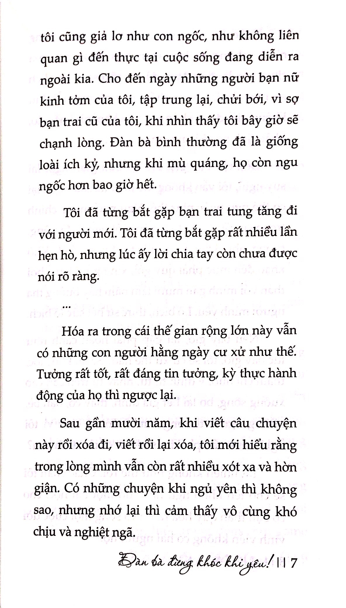 đàn bà đừng khóc khi yêu!