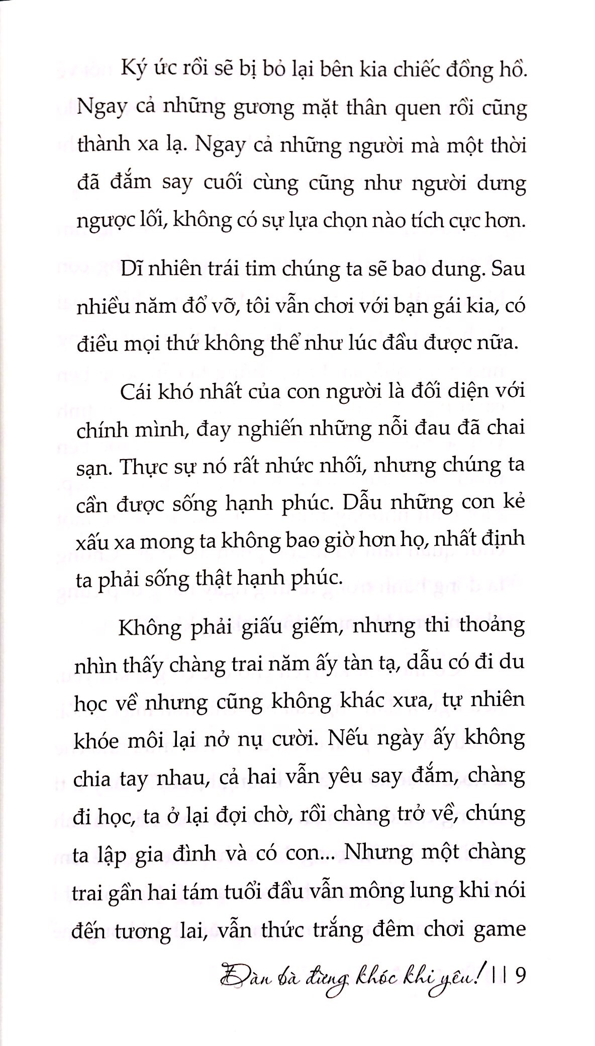 đàn bà đừng khóc khi yêu!