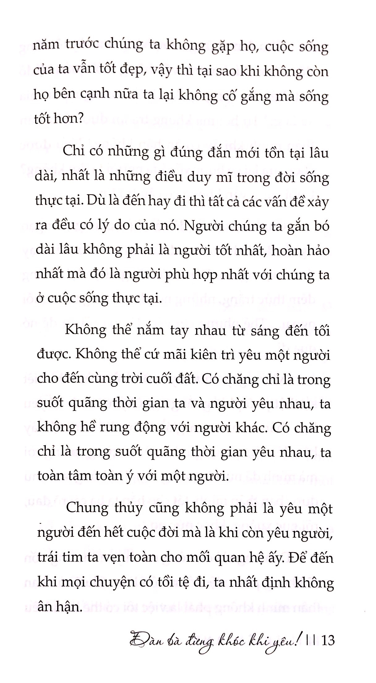 đàn bà đừng khóc khi yêu!