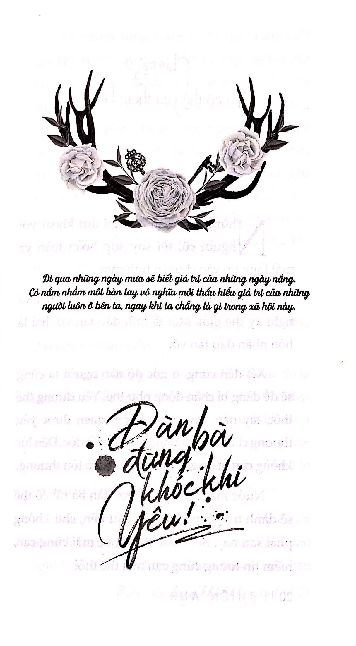 đàn bà đừng khóc khi yêu!