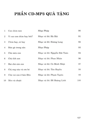 đàn gà trong sân - 100 bài hát dành cho mẫu giáo, nhi đồng nói về thế giới loài vật