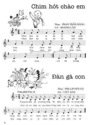 đàn gà trong sân - 100 bài hát dành cho mẫu giáo, nhi đồng nói về thế giới loài vật