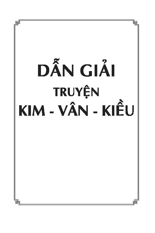 dẫn giải truyện kim vân kiều