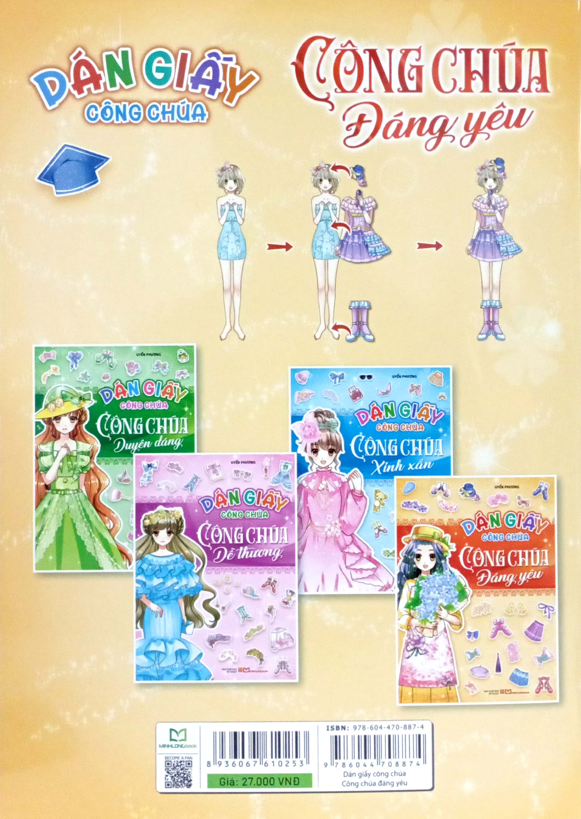 dán giấy công chúa - công chúa đáng yêu