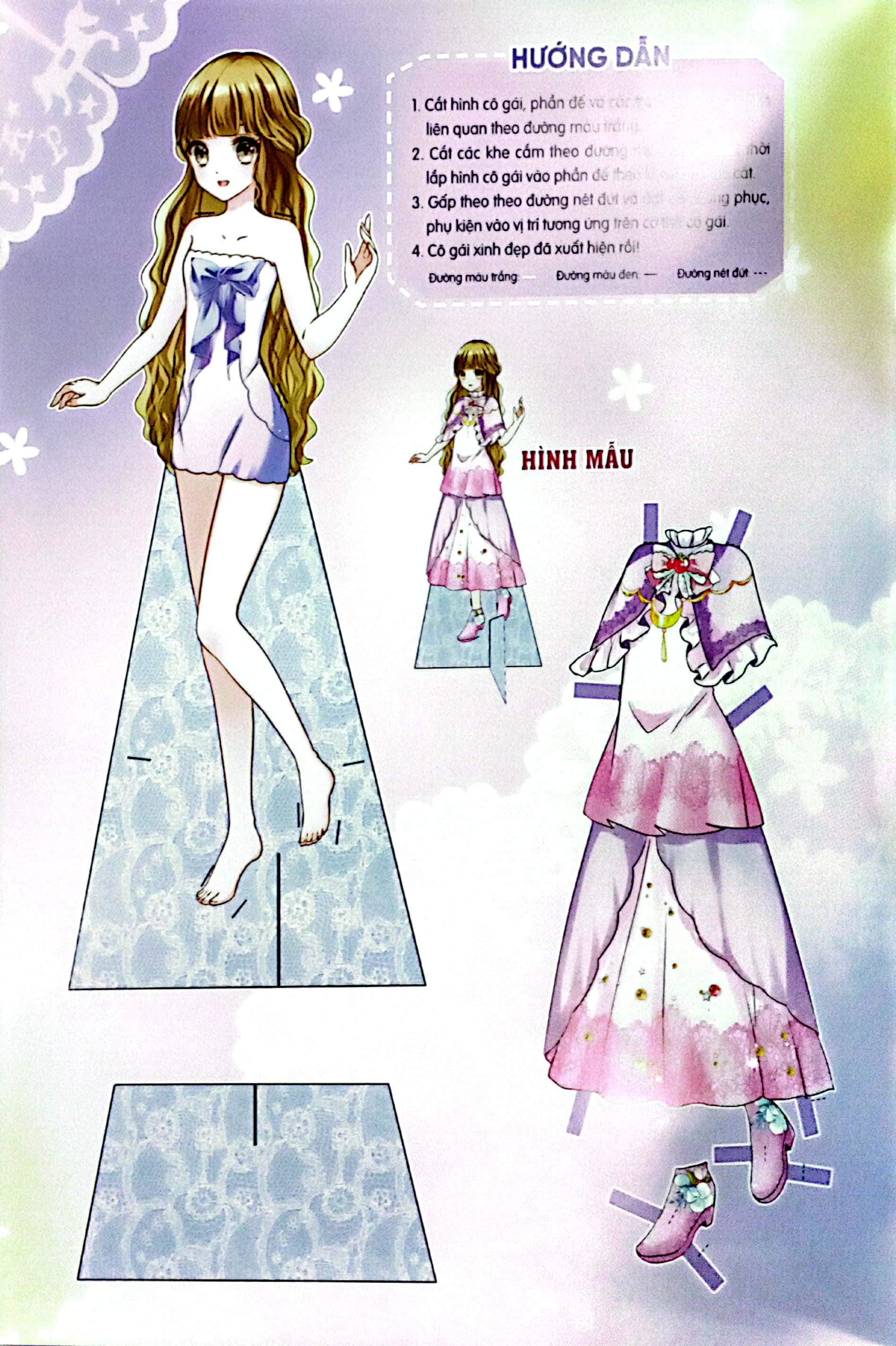 dán giấy công chúa - công chúa dễ thương