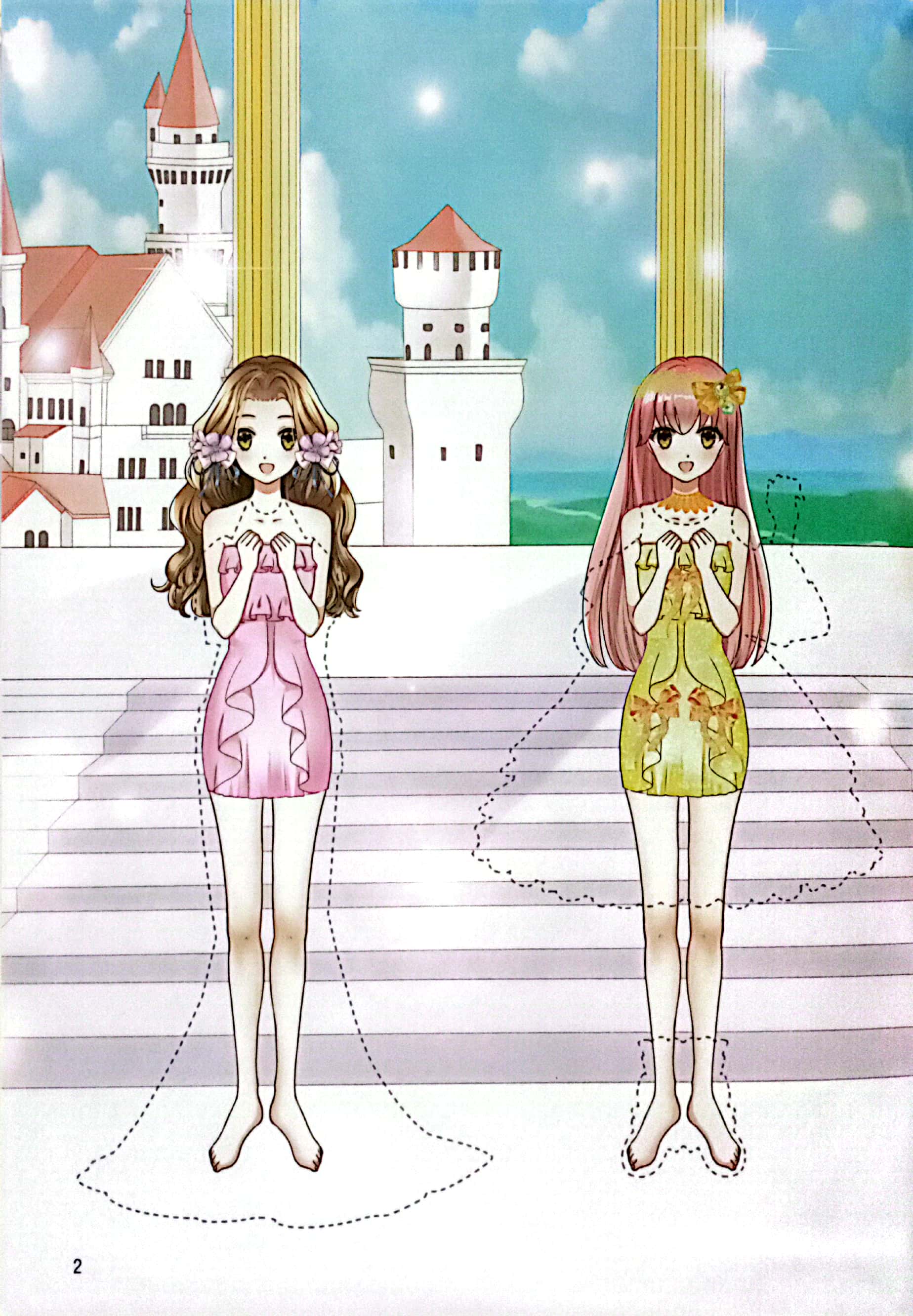 dán giấy công chúa - công chúa dễ thương