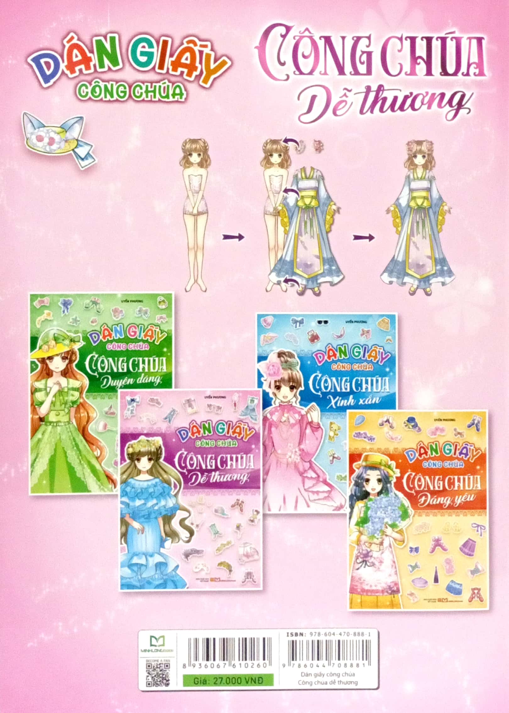 dán giấy công chúa - công chúa dễ thương