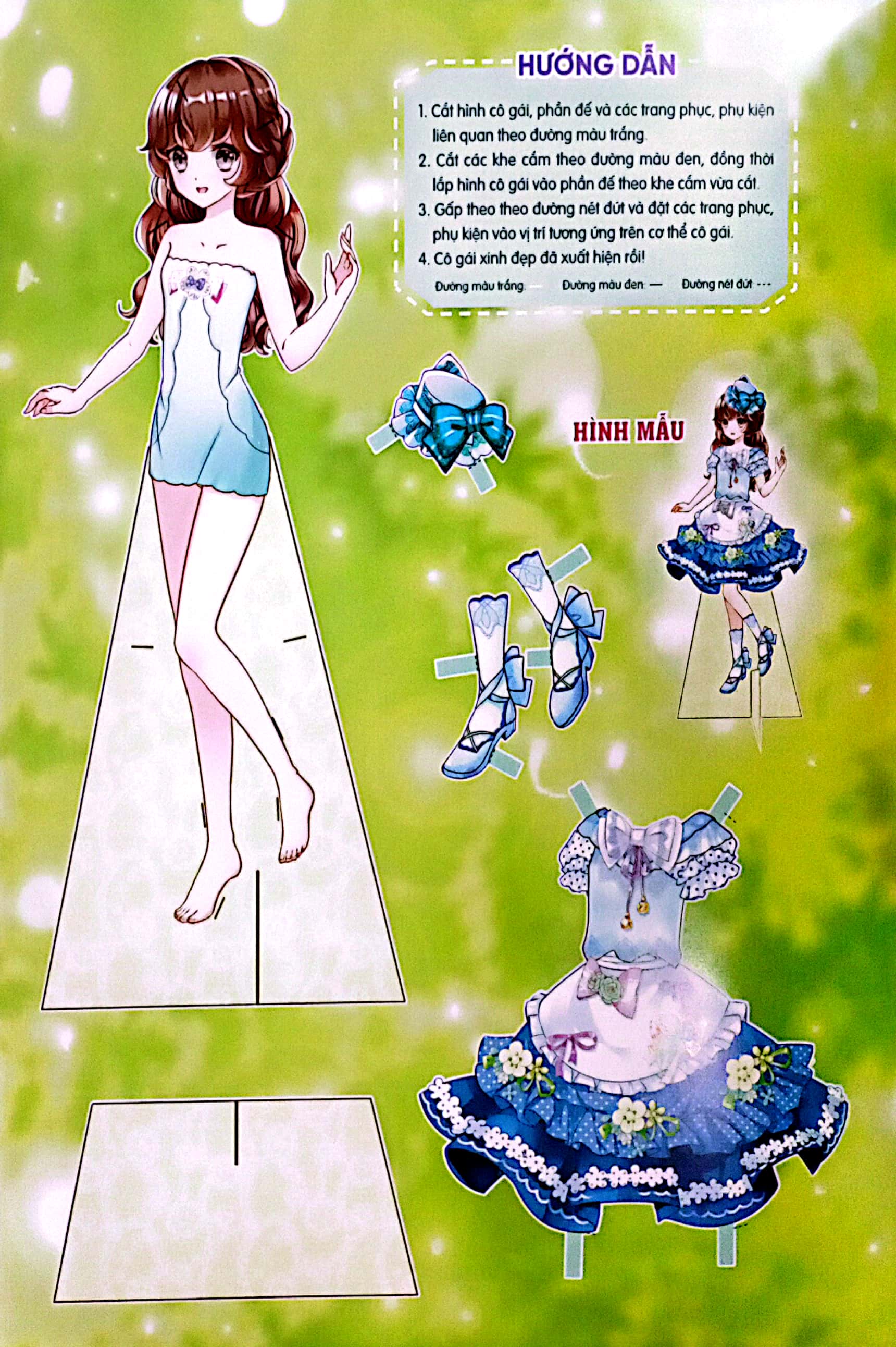 dán giấy công chúa - công chúa duyên dáng