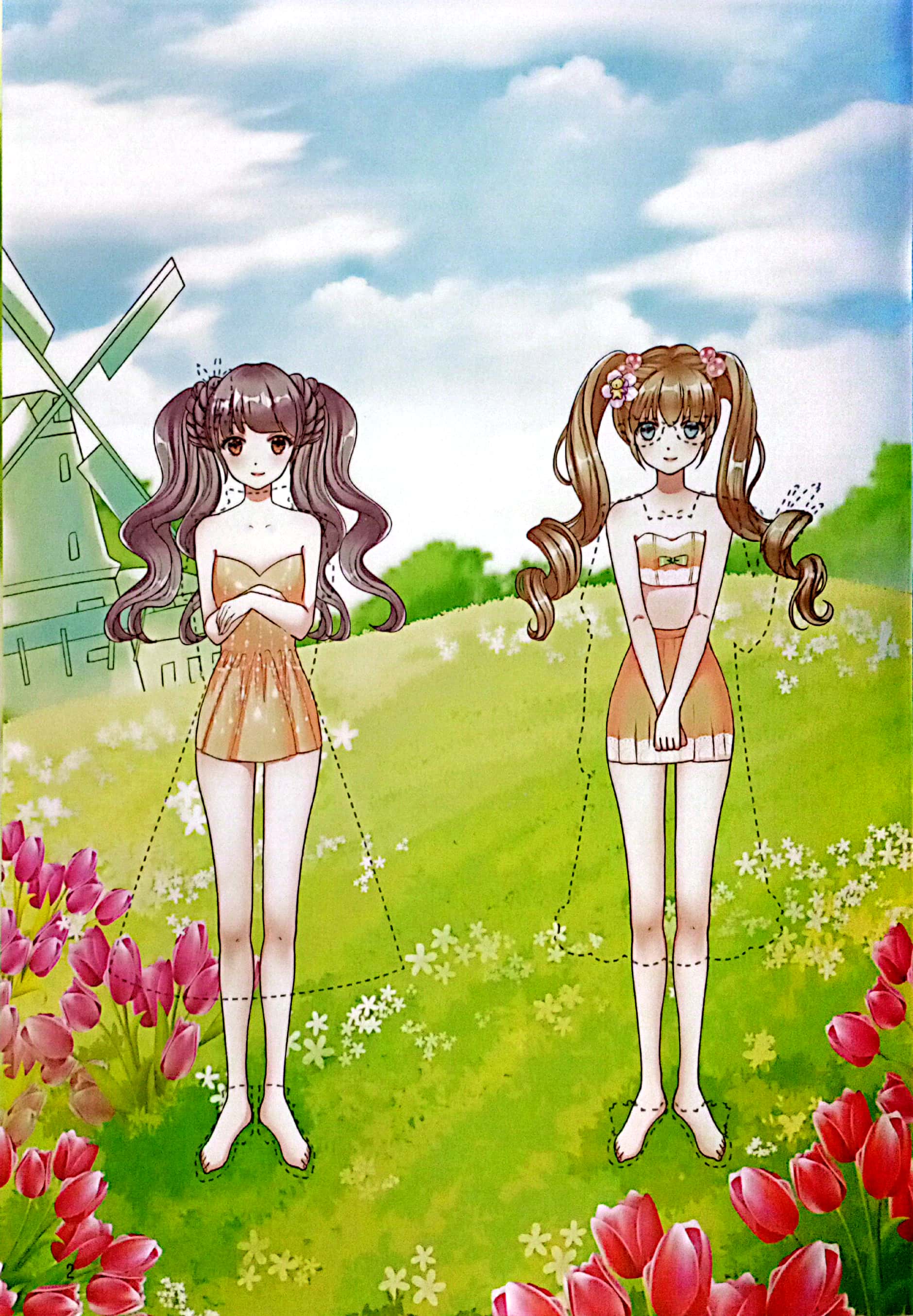 dán giấy công chúa - công chúa duyên dáng