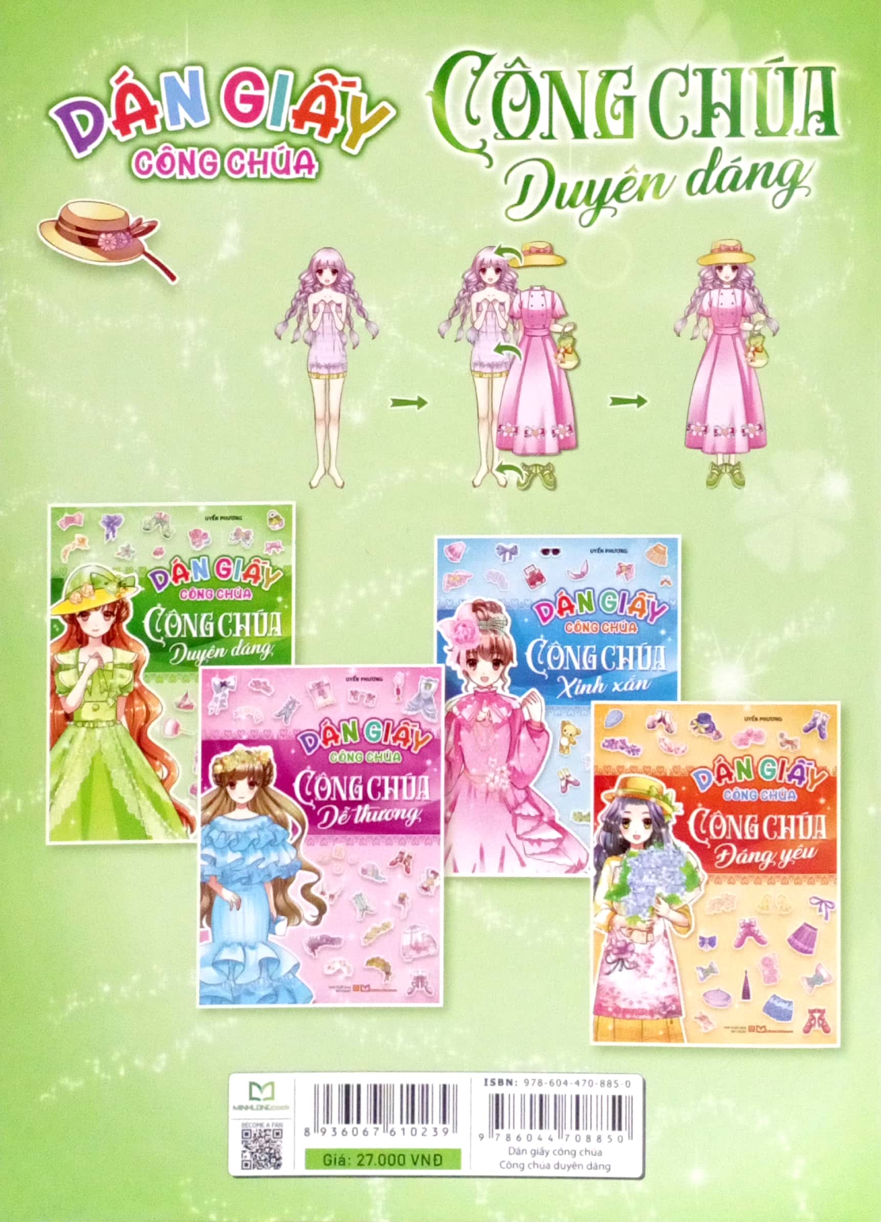 dán giấy công chúa - công chúa duyên dáng