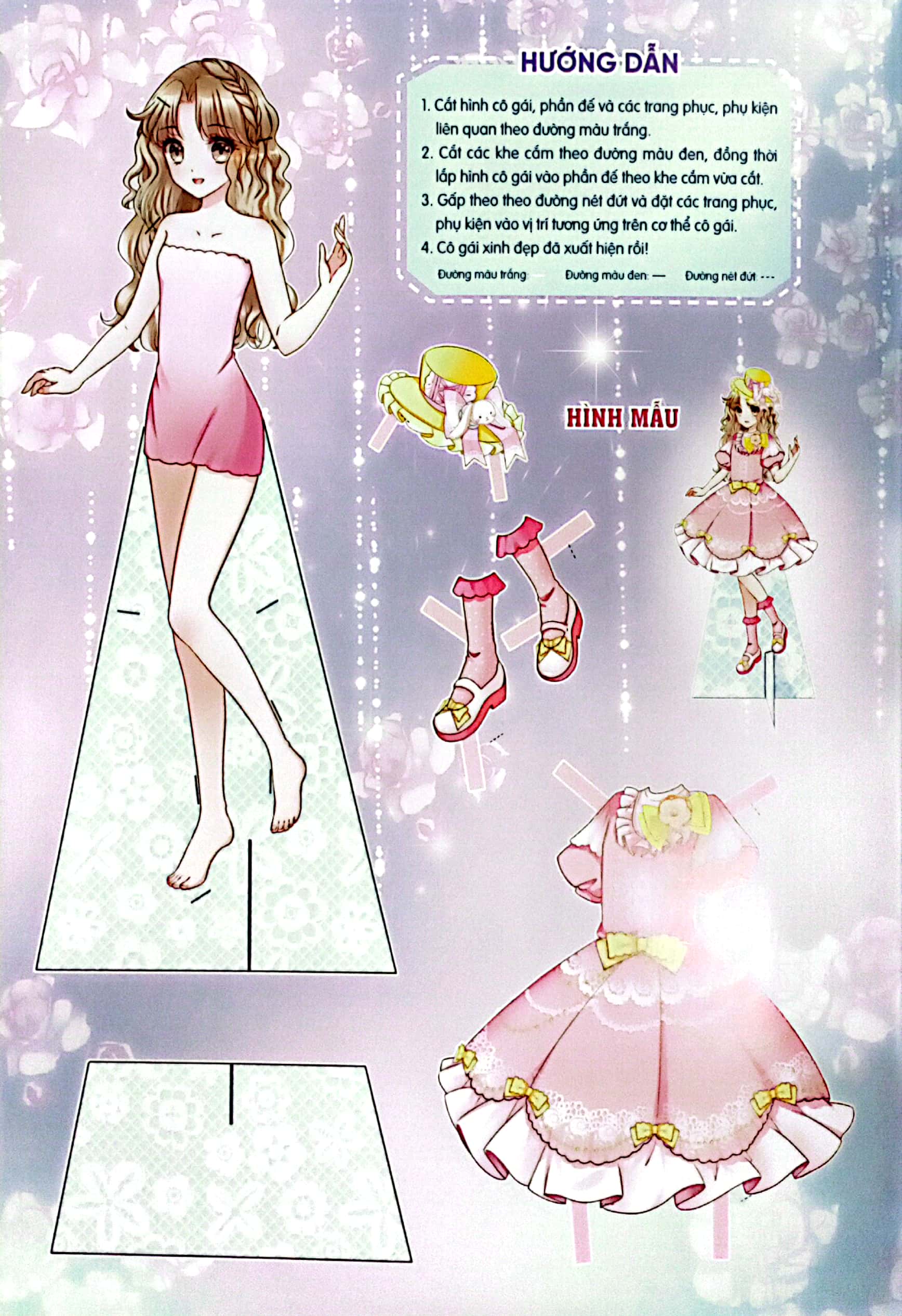 dán giấy công chúa - công chúa xinh xắn