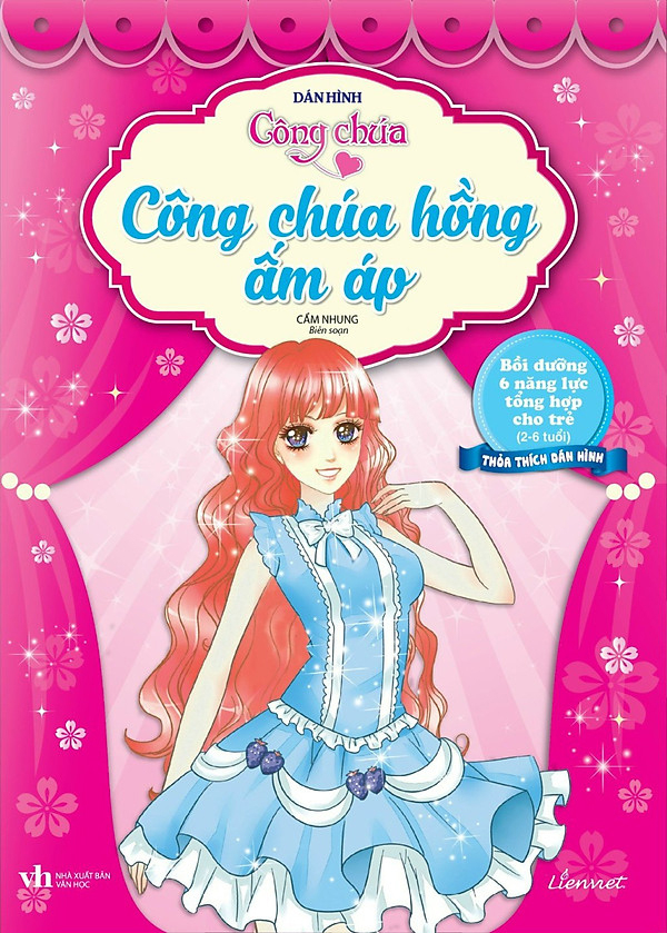 dán hình công chúa - công chúa hồng ấm áp (tái bản 2023)