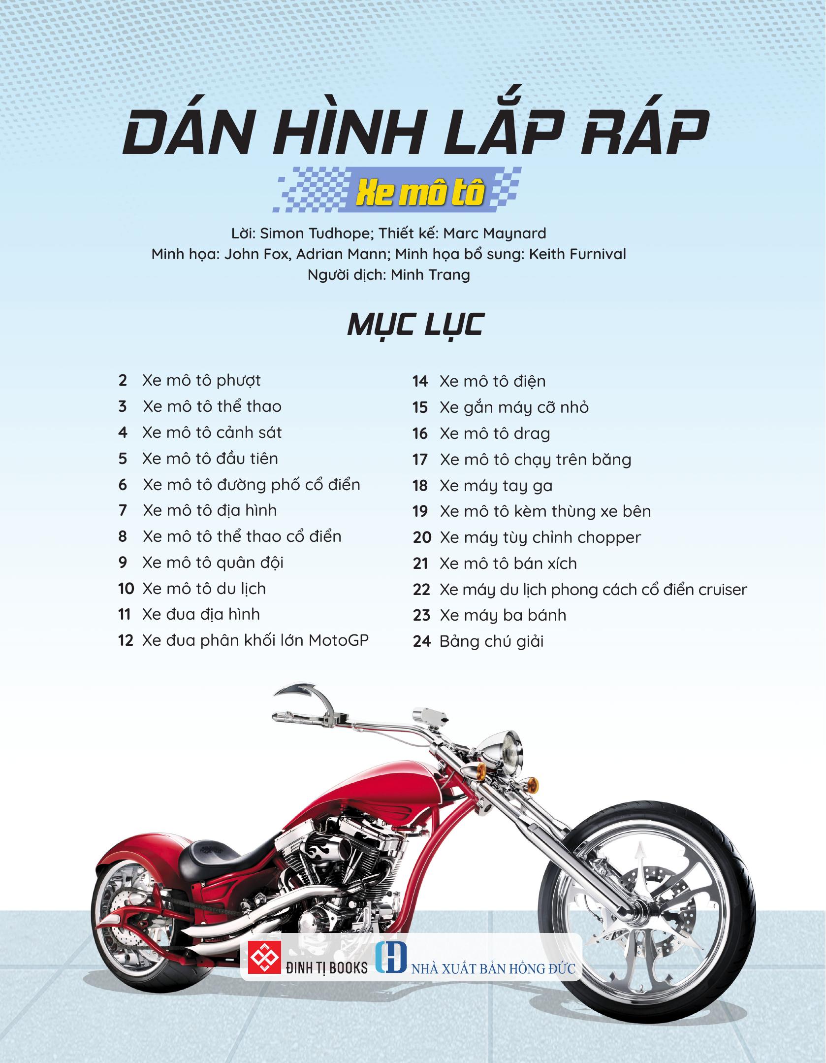 Dán Hình Lắp Ráp - Xe Mô Tô