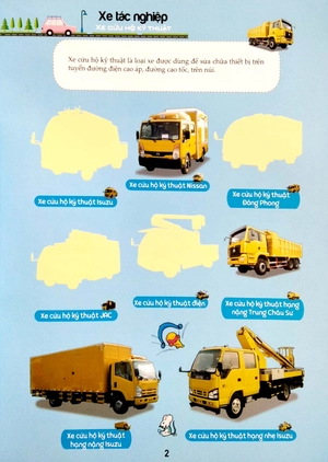 dán hình ô tô thú vị- xe tác nghiệp tài ba