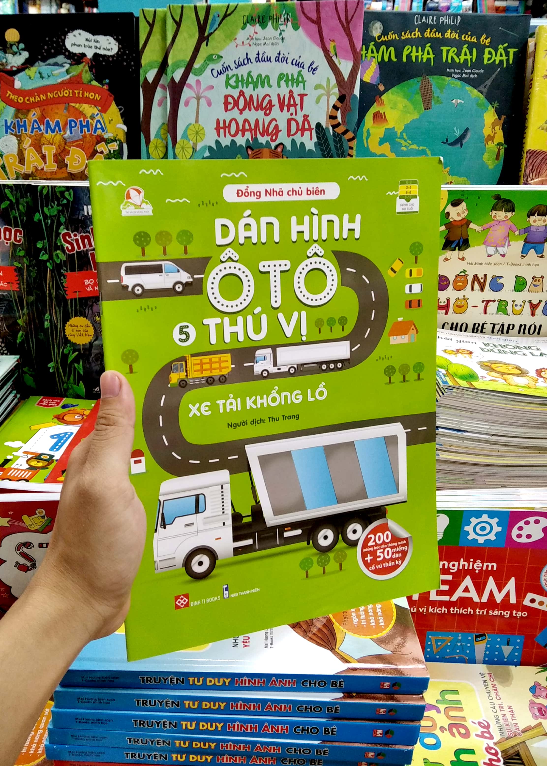 dán hình ô tô thú vị- xe tải khổng lồ