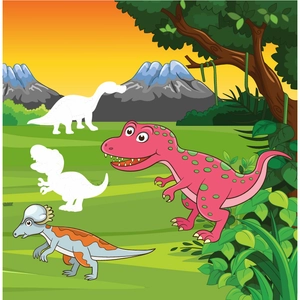 dán hình phát triển iq-eq-cq - công viên khủng long - tập 5