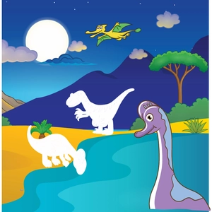 dán hình phát triển iq-eq-cq - công viên khủng long - tập 6