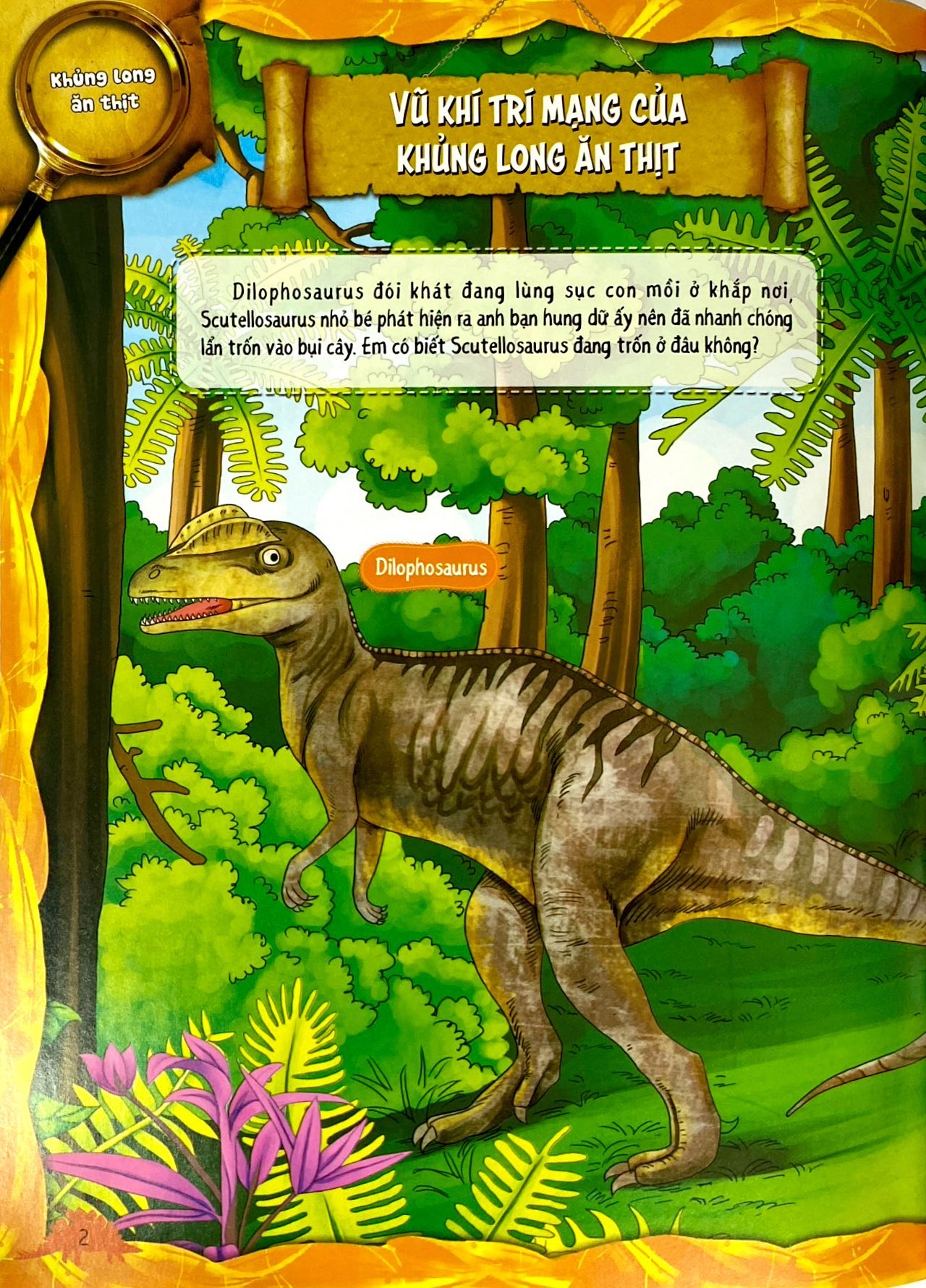 dán hình sáng tạo - thế giới khủng long - khủng long ăn thịt