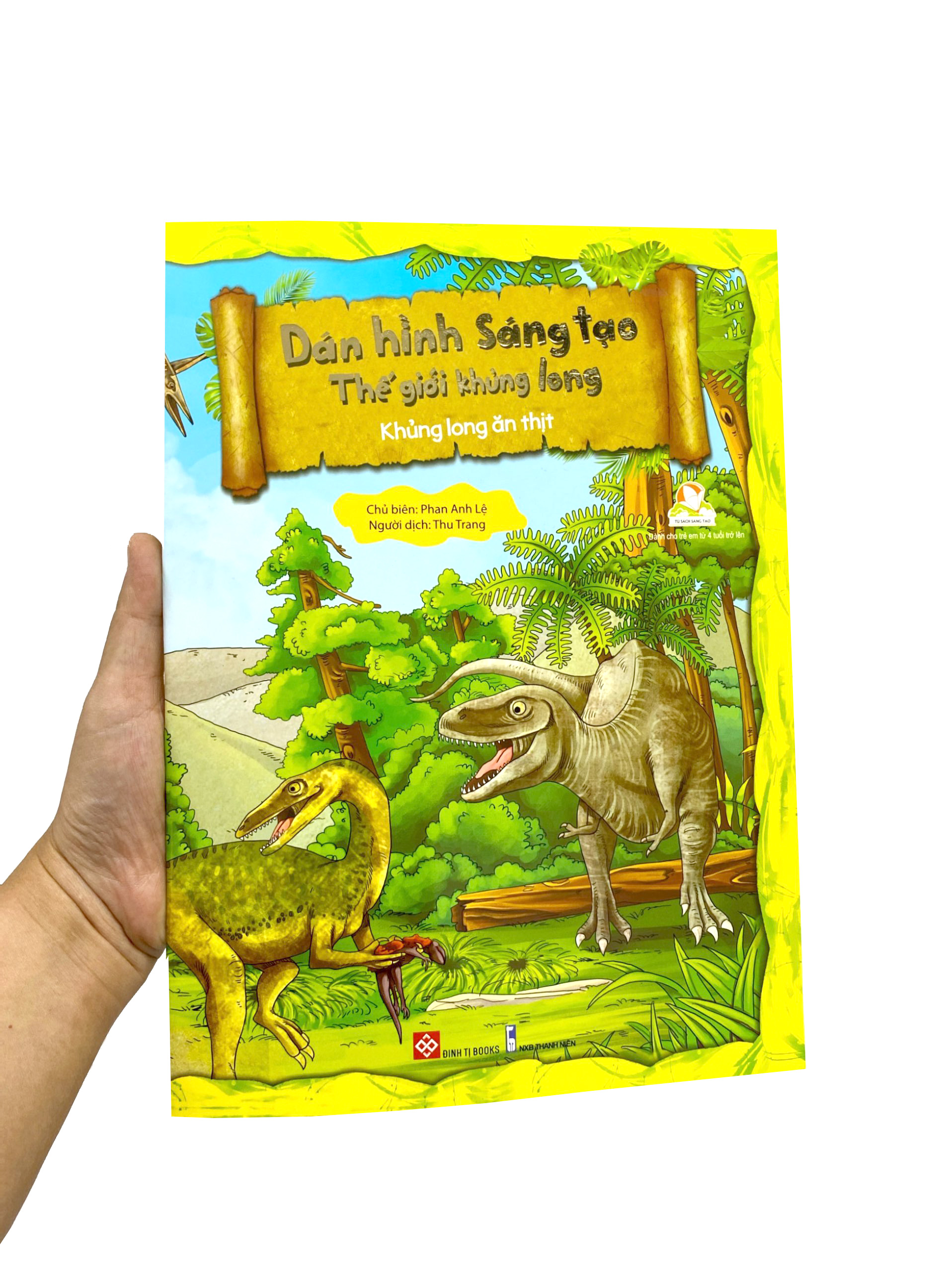 dán hình sáng tạo - thế giới khủng long - khủng long ăn thịt