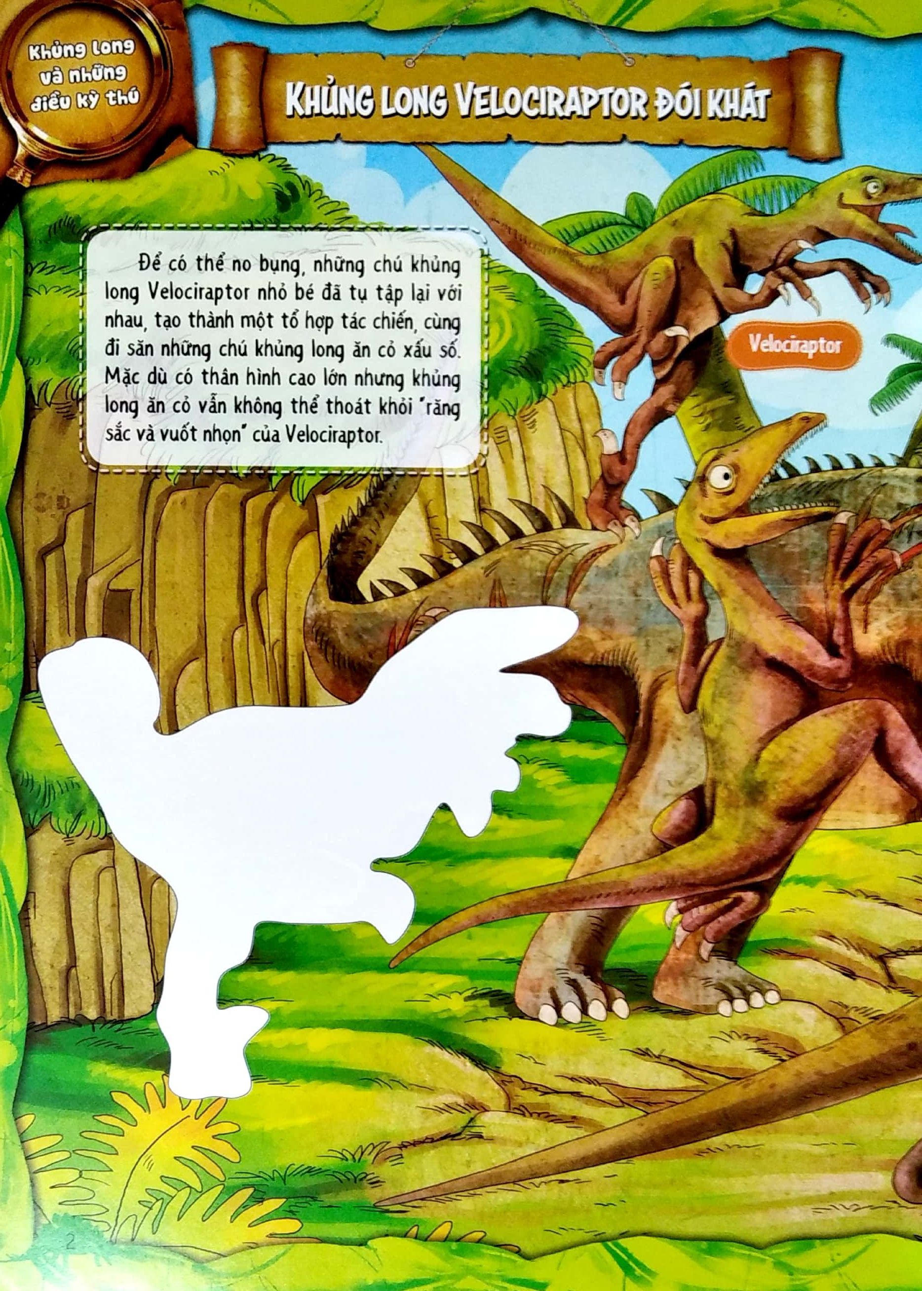 dán hình sáng tạo - thế giới khủng long - khủng long và những điều kỳ thú
