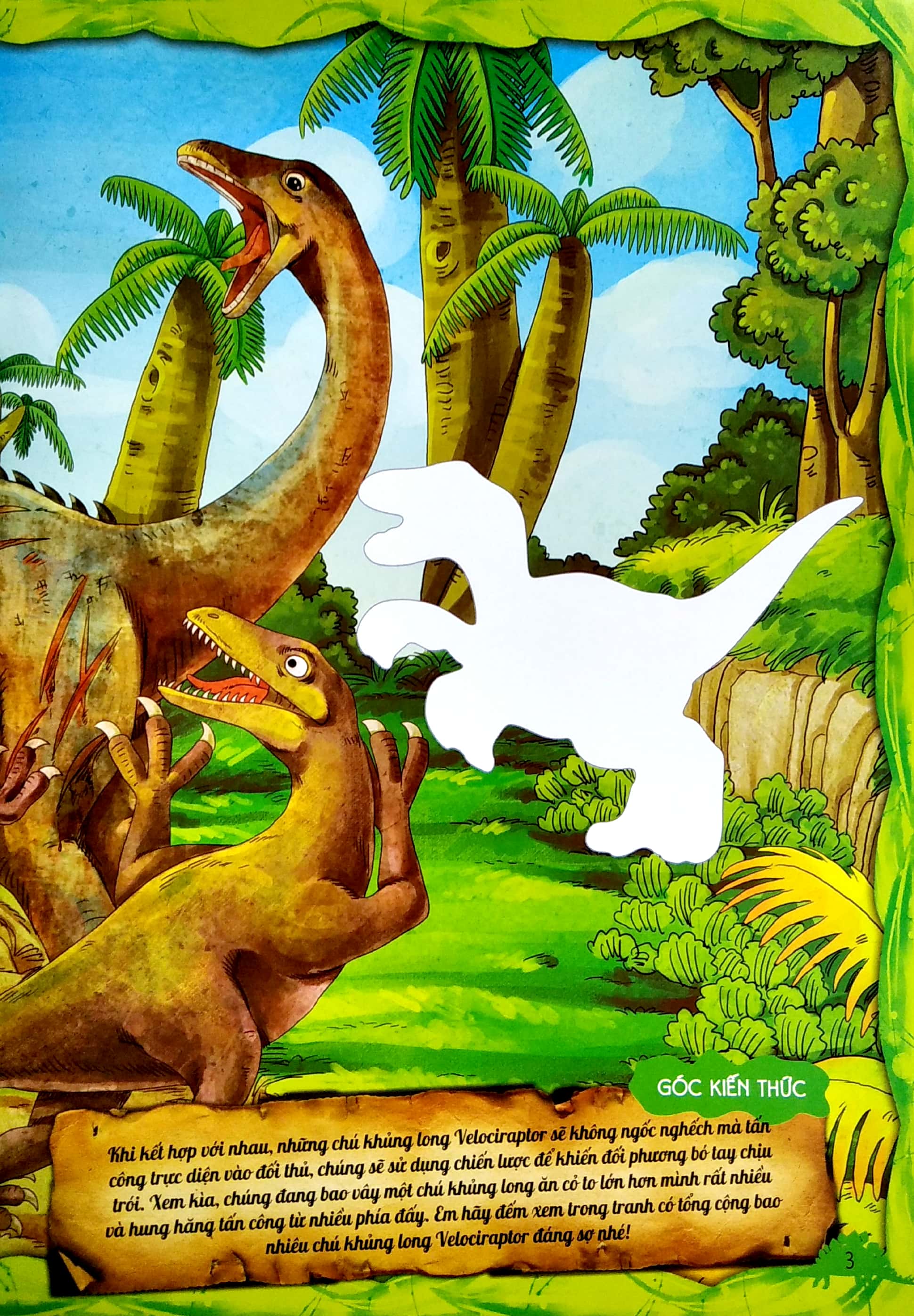 dán hình sáng tạo - thế giới khủng long - khủng long và những điều kỳ thú