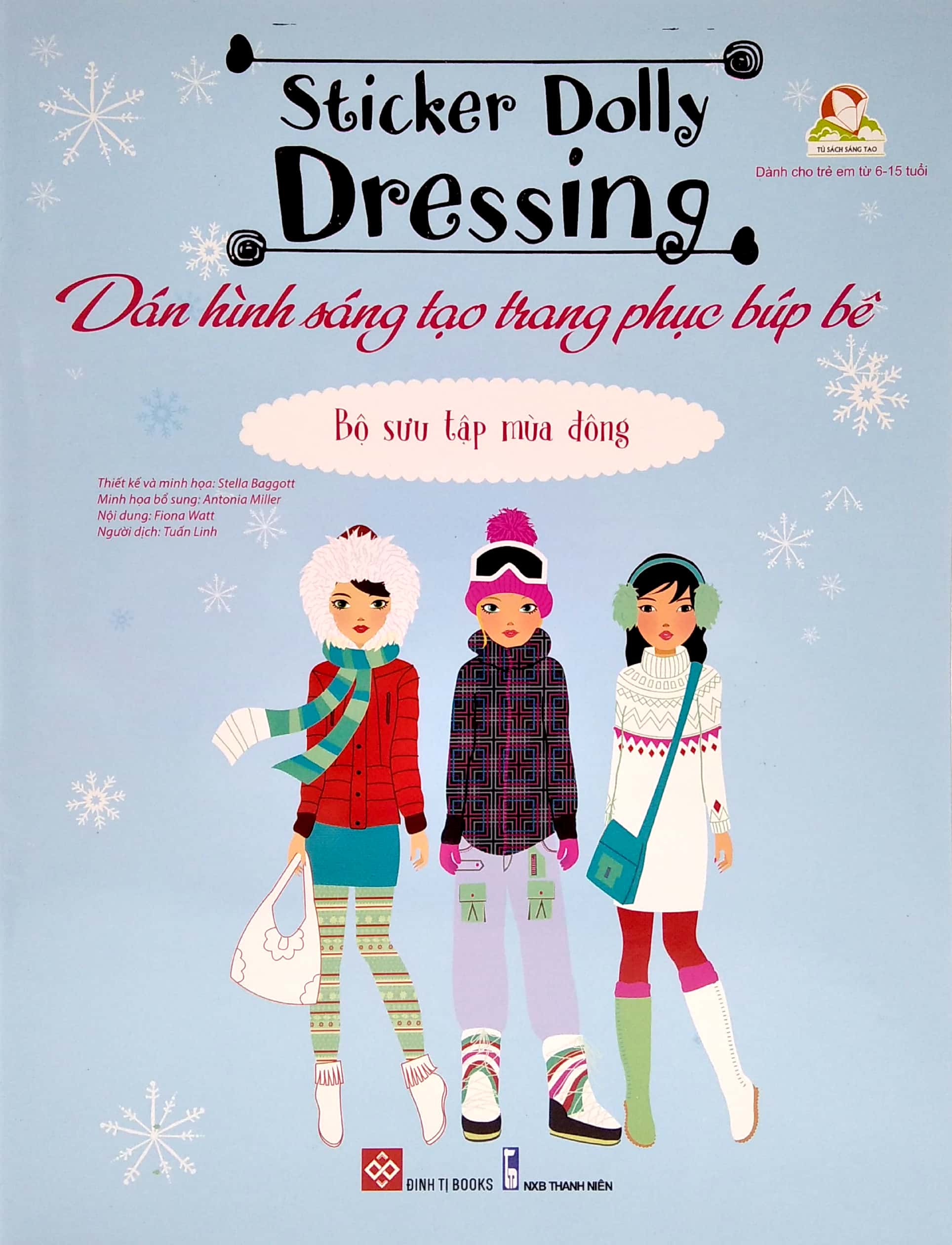 dán hình sáng tạo trang phục búp bê - bộ sưu tập mùa đông