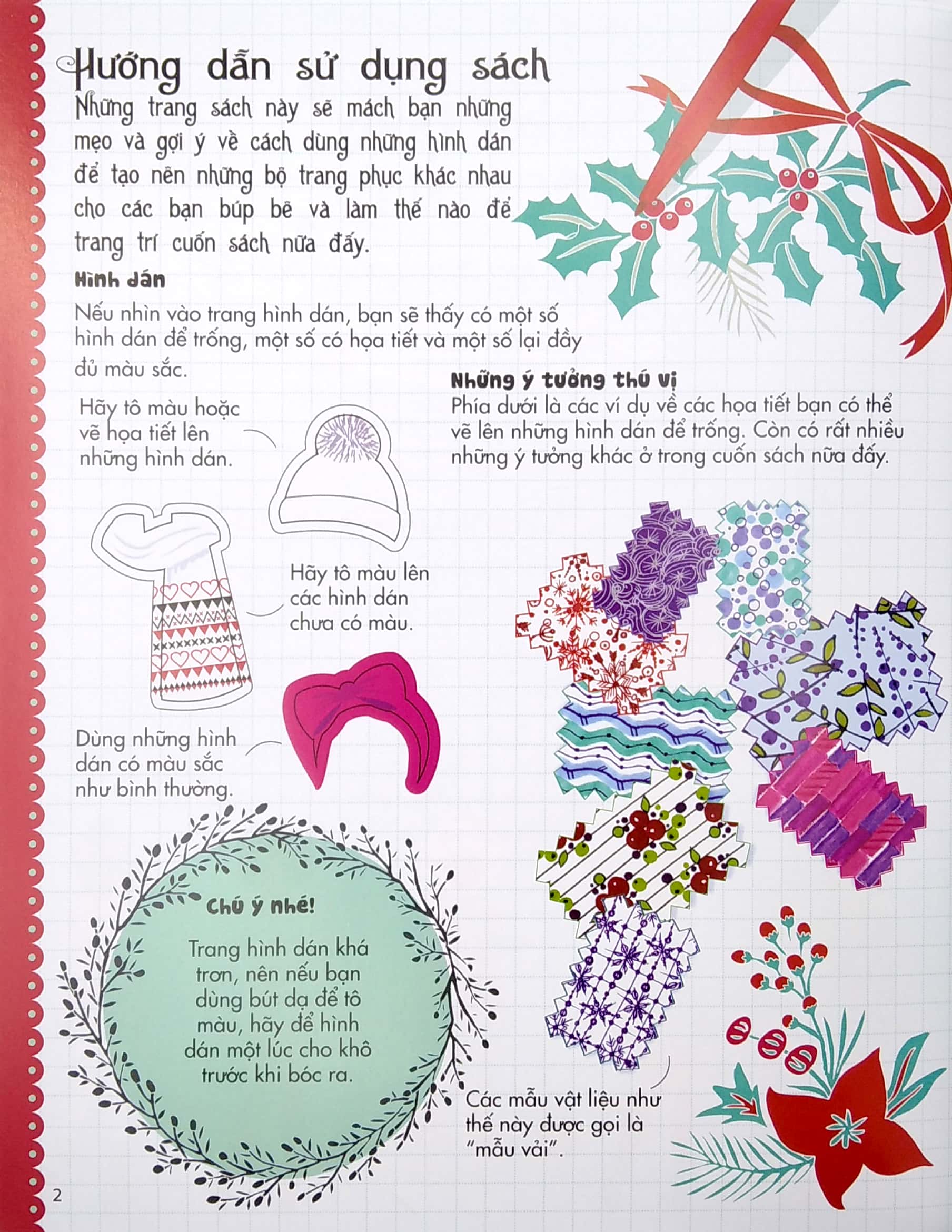 dán hình sáng tạo trang phục búp bê - bộ sưu tập mùa đông