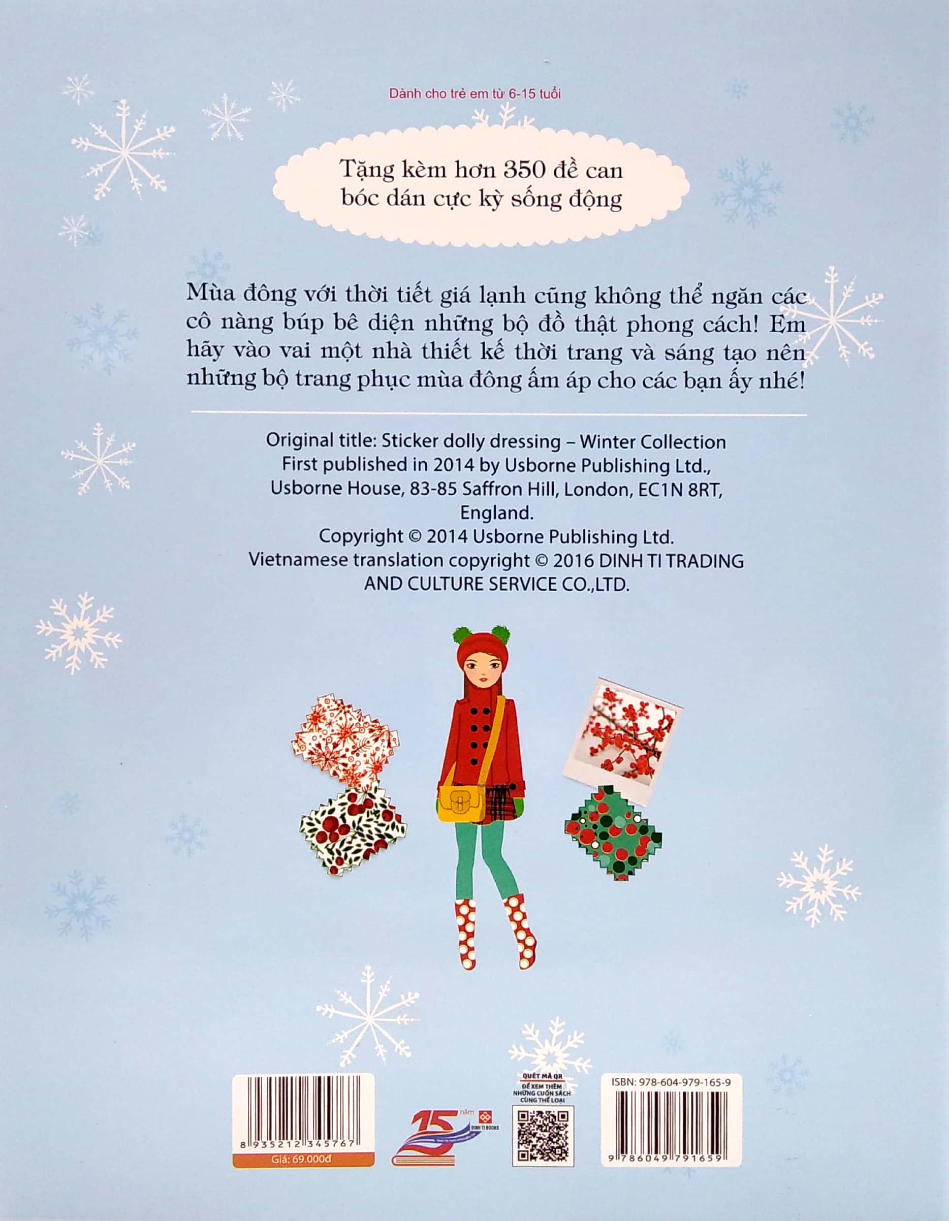 dán hình sáng tạo trang phục búp bê - bộ sưu tập mùa đông