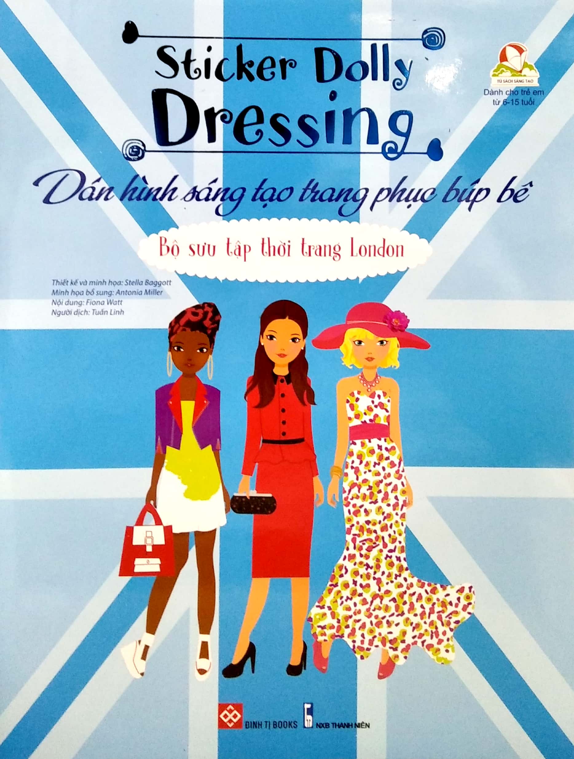 dán hình sáng tạo trang phục búp bê - bộ sưu tập thời trang london