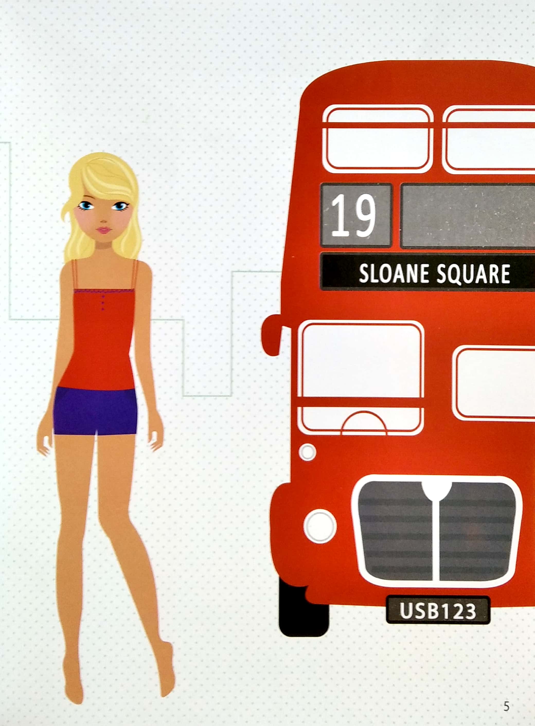 dán hình sáng tạo trang phục búp bê - bộ sưu tập thời trang london