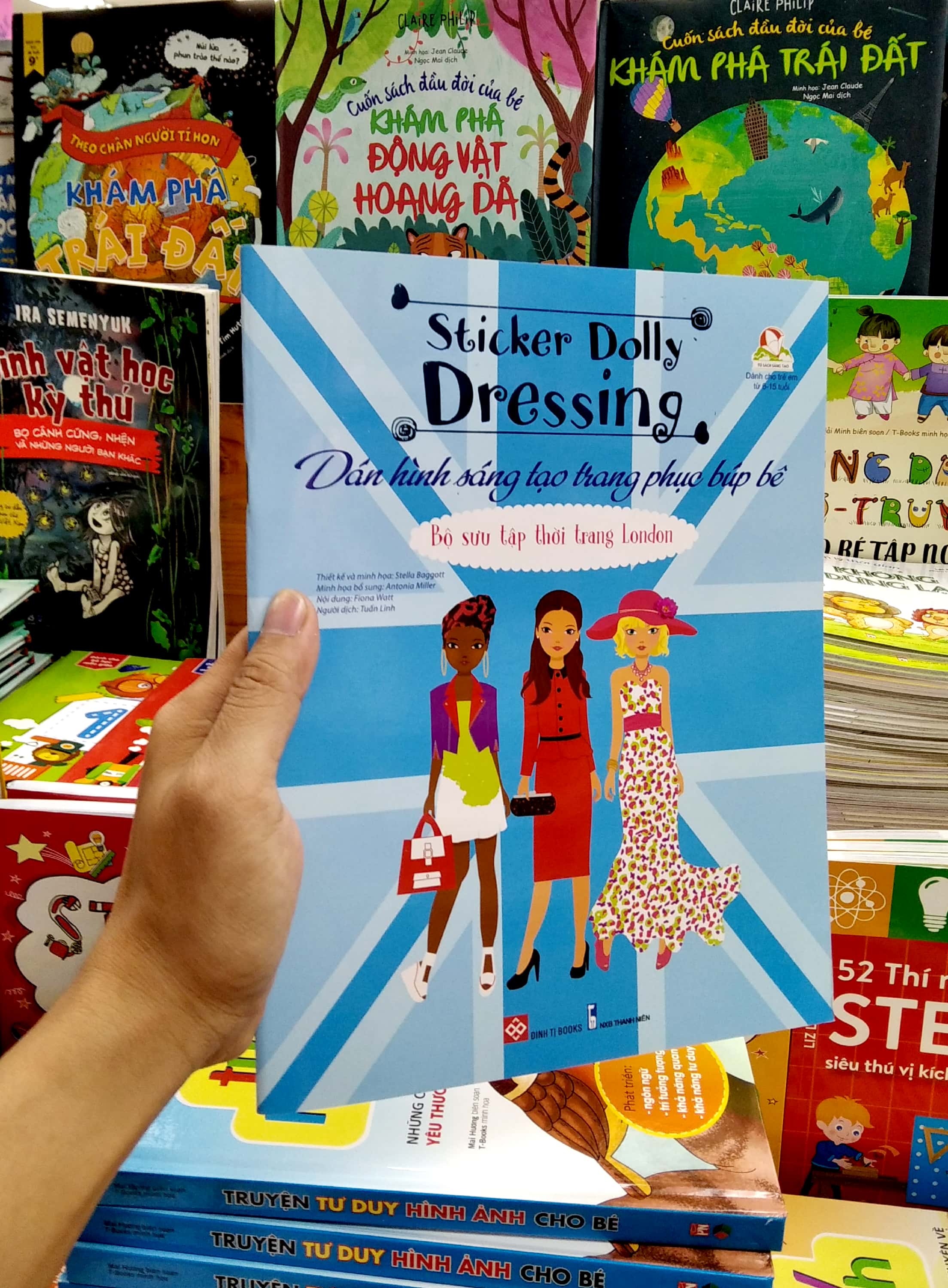 dán hình sáng tạo trang phục búp bê - bộ sưu tập thời trang london