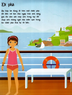 dán hình sáng tạo trang phục búp bê - du lịch kỳ thú