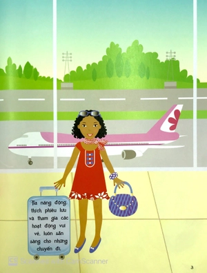 dán hình sáng tạo trang phục búp bê - kỳ nghỉ vui vẻ