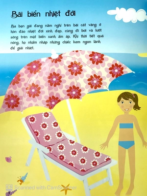 dán hình sáng tạo trang phục búp bê - kỳ nghỉ vui vẻ