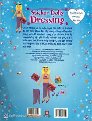 dán hình sáng tạo trang phục búp bê - kỳ nghỉ vui vẻ