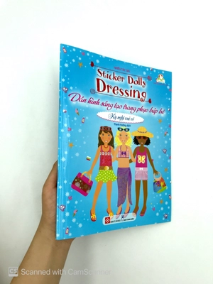 dán hình sáng tạo trang phục búp bê - kỳ nghỉ vui vẻ