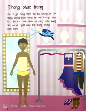 dán hình sáng tạo trang phục búp bê - ngôi sao điện ảnh