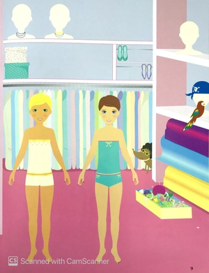 dán hình sáng tạo trang phục búp bê - ngôi sao điện ảnh