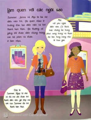 dán hình sáng tạo trang phục búp bê - ngôi sao điện ảnh