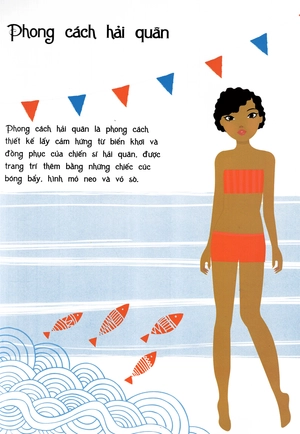 dán hình sáng tạo trang phục búp bê - nhà thiết kế thời trang